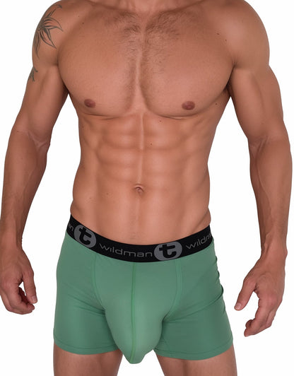 WILDMANT - Cotton Monster Cock 5" Inseam Boxer Green