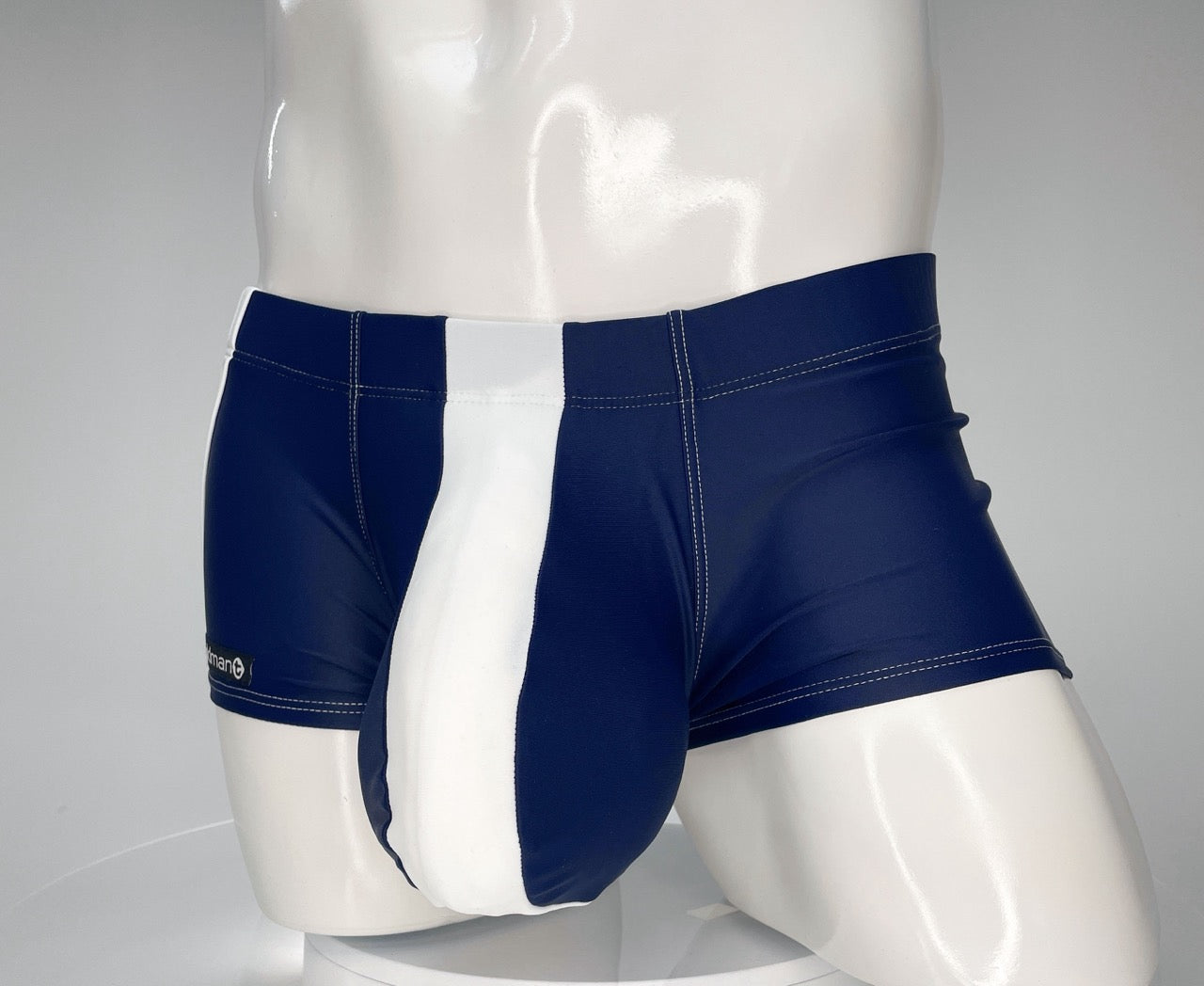 WILDMANT - Monster Cock Swim Square Cut Navy/White