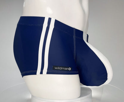WILDMANT - Monster Cock Swim Square Cut Navy/White