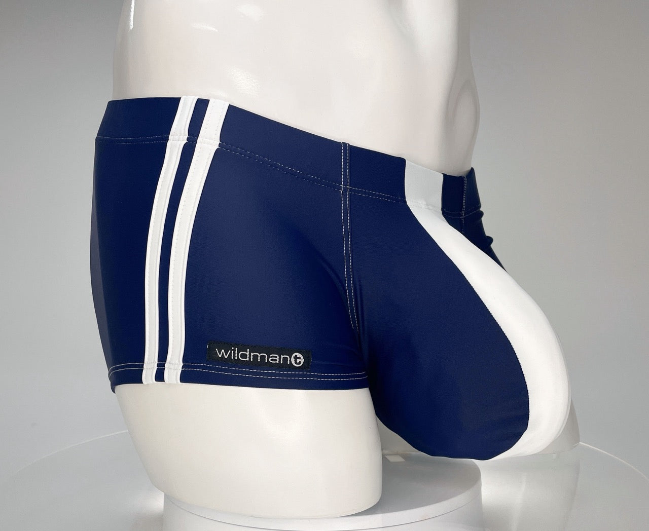 WILDMANT - Monster Cock Swim Square Cut Navy/White