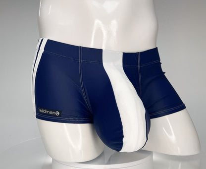 WILDMANT - Monster Cock Swim Square Cut Navy/White