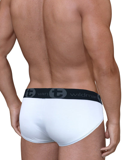 WILDMANT - Big Boy Pouch Brief with Blue/White Stripe