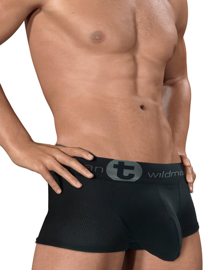 WILDMANT - Big Boy Mesh Pouch Boxer Brief Black