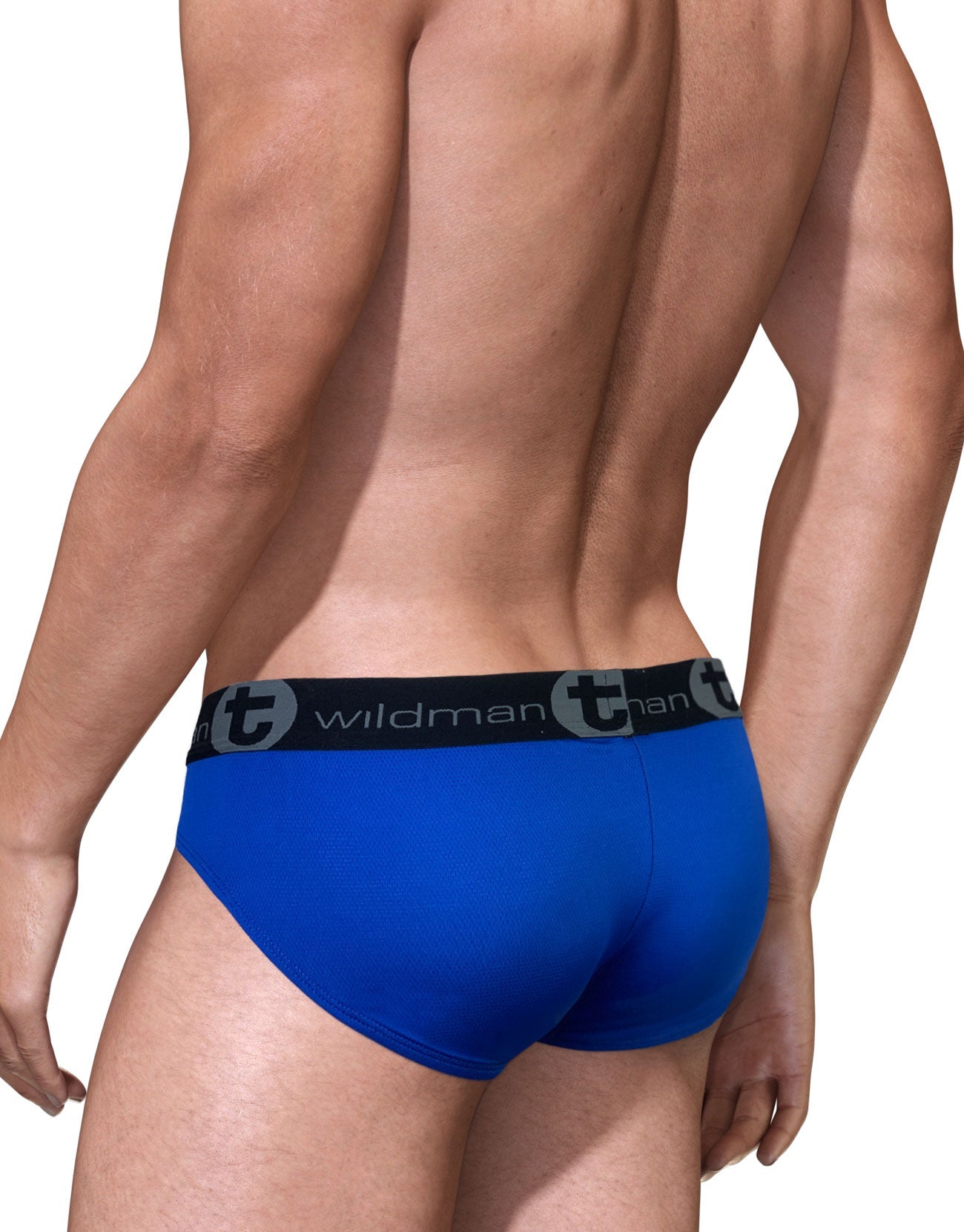 WILDMANT - BIG BOY POUCH MESH BRIEF ROYAL RED/WHITE/BLUE
