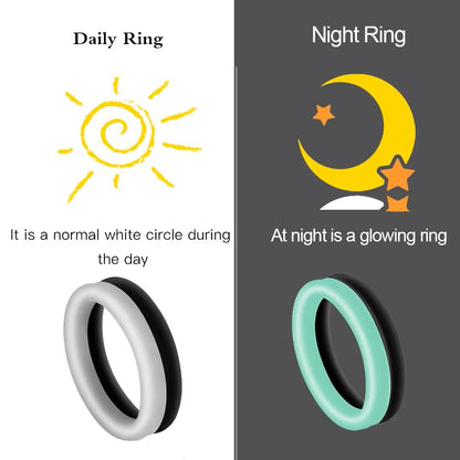 LEVETT - 2-Tone Glow In Dark Cock Ring