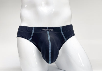 WILDMANT - Stitch Big Boy Pouch Brief - Blue