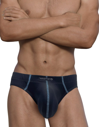WILDMANT - Stitch Big Boy Pouch Brief - Blue