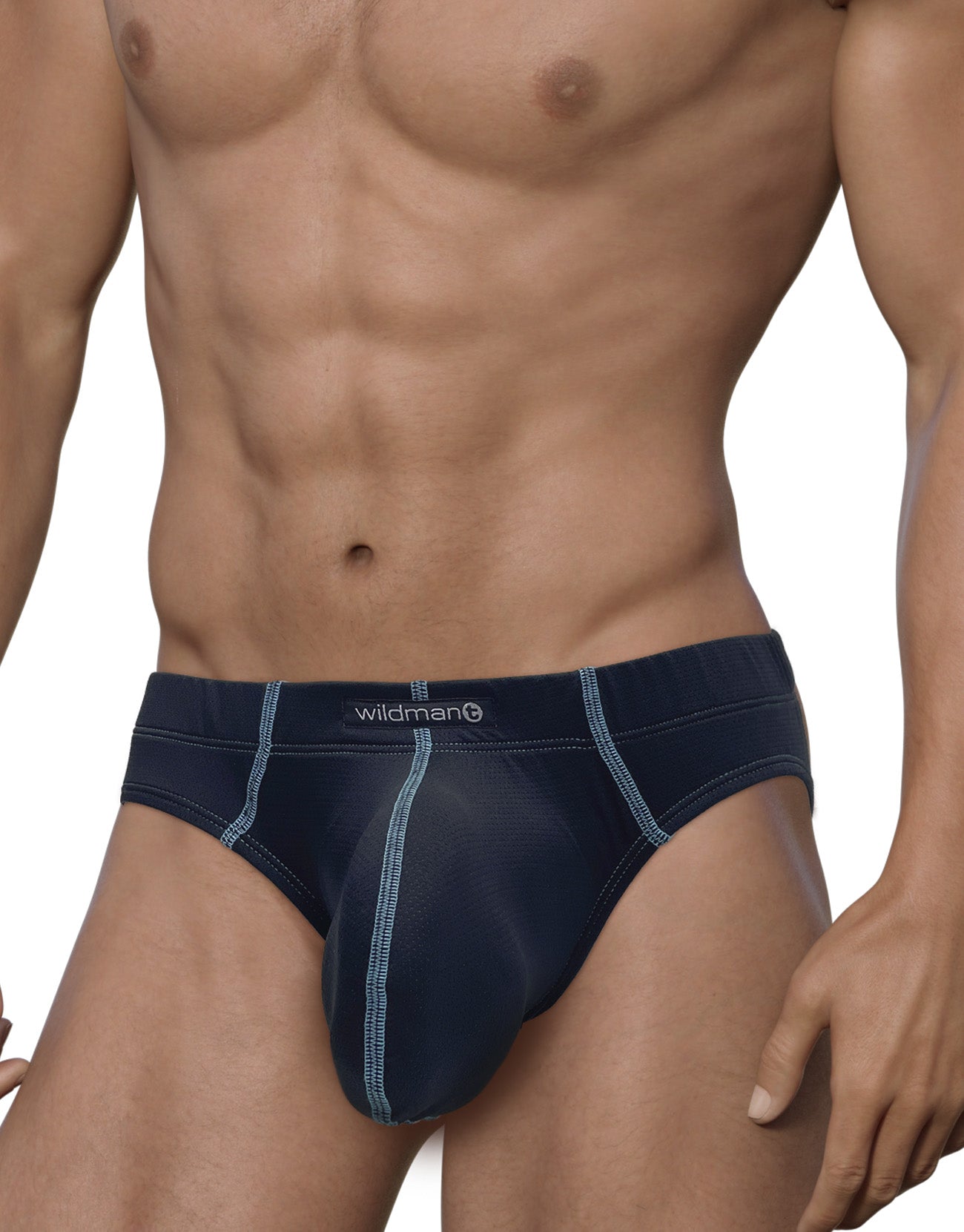 WILDMANT - Stitch Big Boy Pouch Brief - Blue