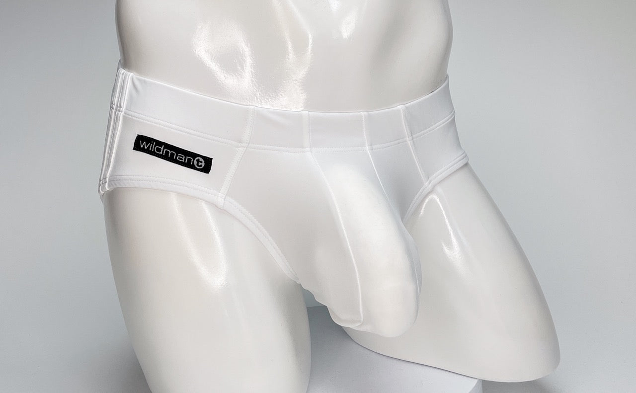 WILDMANT - Big Boy Pouch Swim Brief White