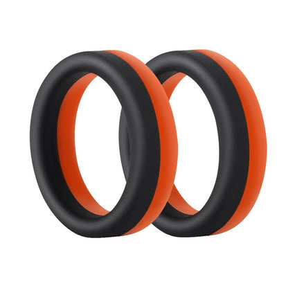 LEVETT - 2-Tone Black Red Cock Ring