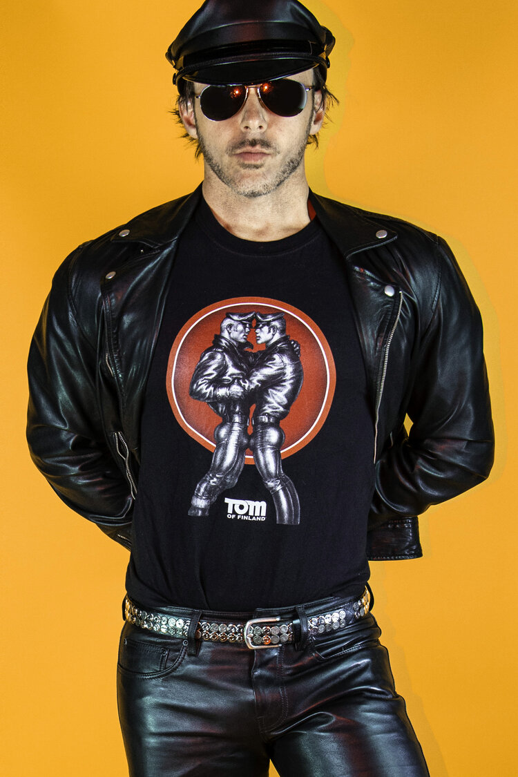 Leather man? This is the t-shirt for you.  Show everyone you are in charge and take control in this new limited edition t-shirt from Tom of Finland!