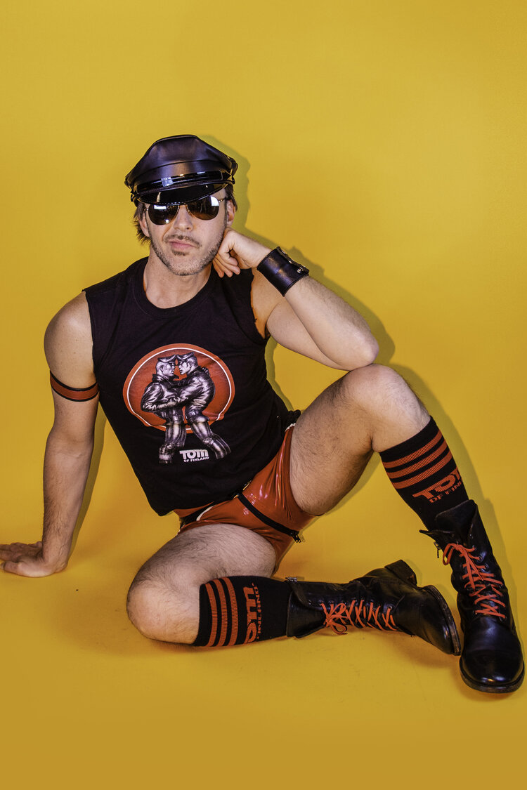TOM OF FINLAND - "Leather Man" T-Shirt (Gay Queer)