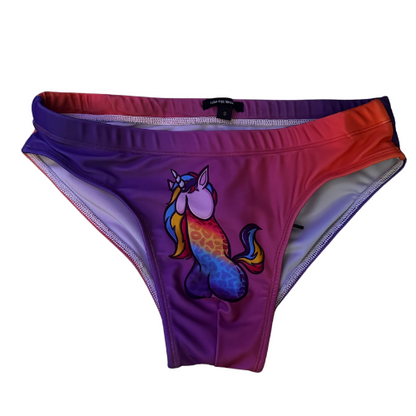 Fallen Angel - Rainbow Unicorn Penis Swim Brief