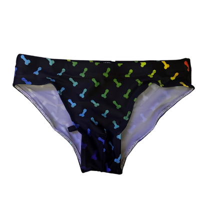 Fallen Angel - Rainbow Penis Print Swim Brief (Gay Interest, LGBT)