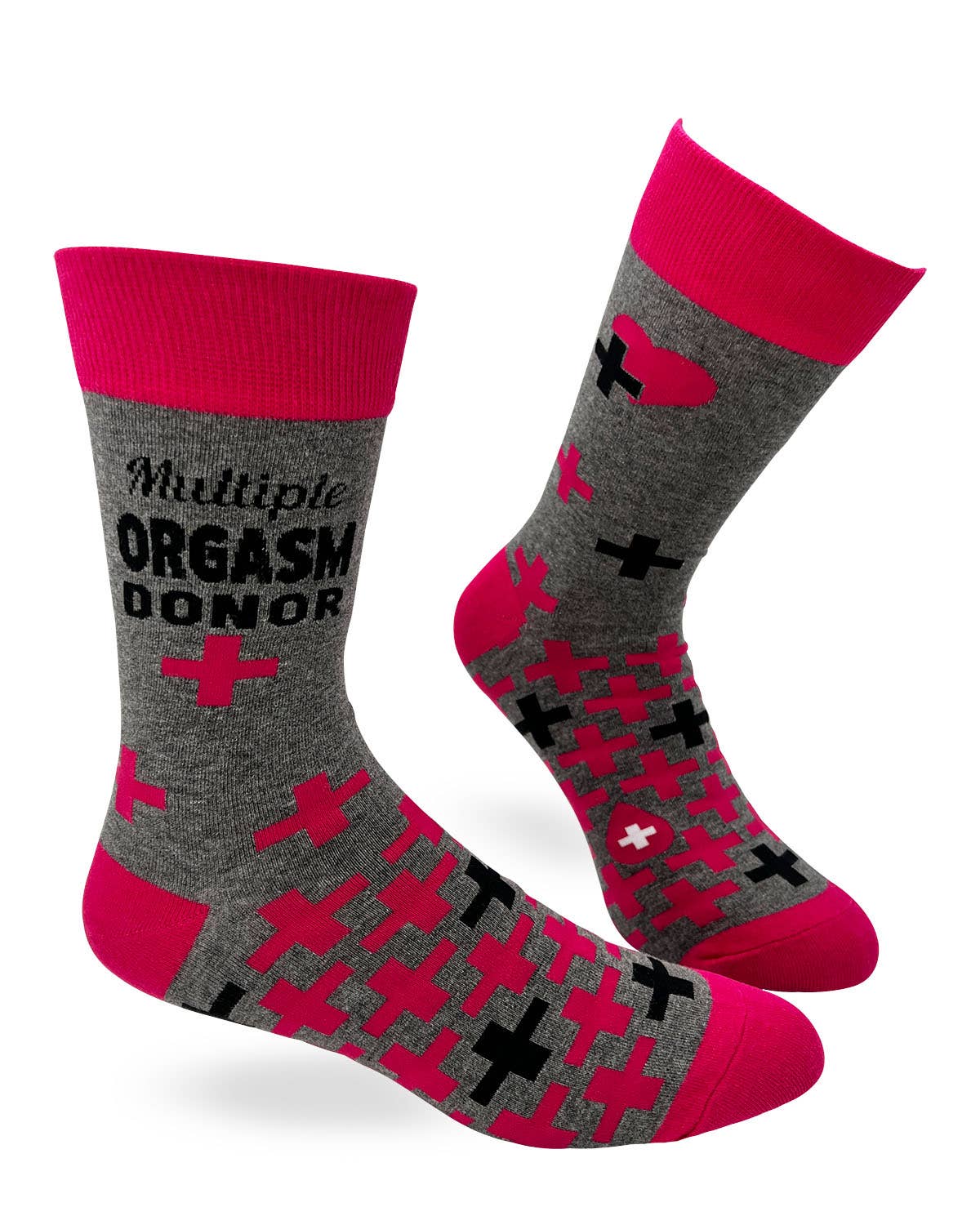 FABDAZ - Multiple Orgasm Donor Men's Novelty Crew Socks