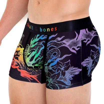 SKULL & BONES - Ombre Japanese Dragon Black Trunk