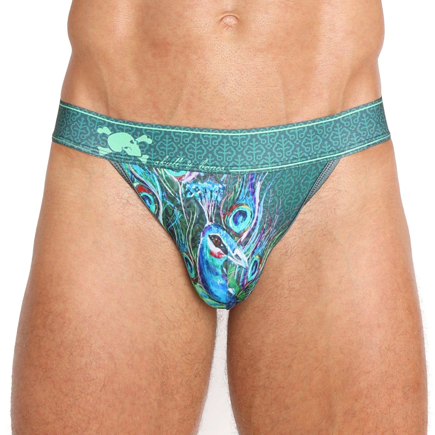 SKULL & BONES - Peacock Sport Brief Green