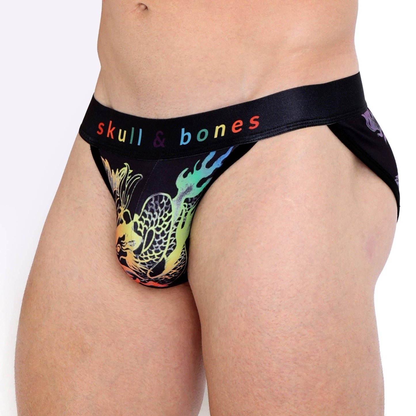 SKUL & BONES - Ombre Japanese Dragon Black Sport Brief