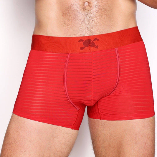 SKULL & BONES -Just The Bones Sheer Red Stripe Trunk