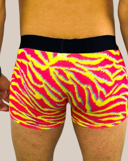 Manbuns - Electric Zebra Boxer Trunk