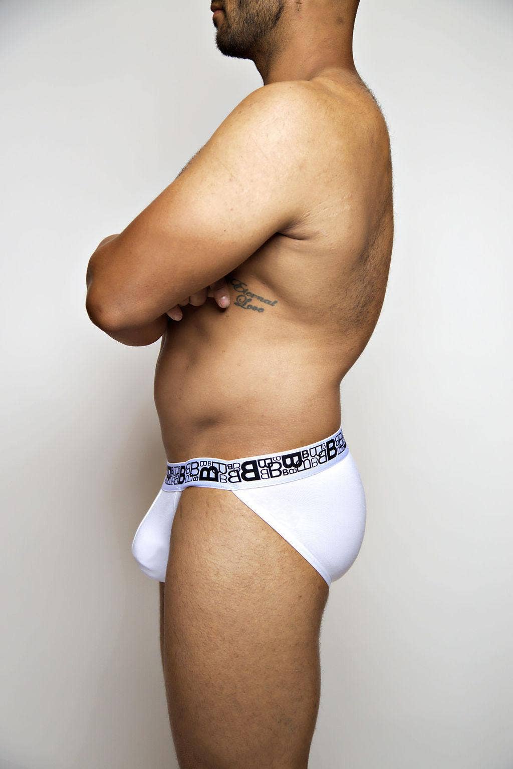 Beauboy - B Logo White Jock Brief