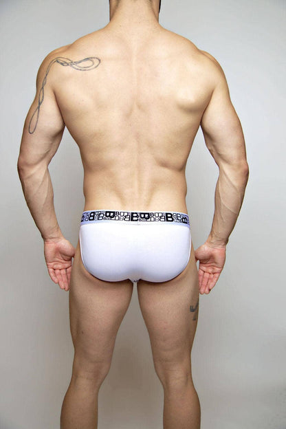 Beauboy - B Logo White Jock Brief