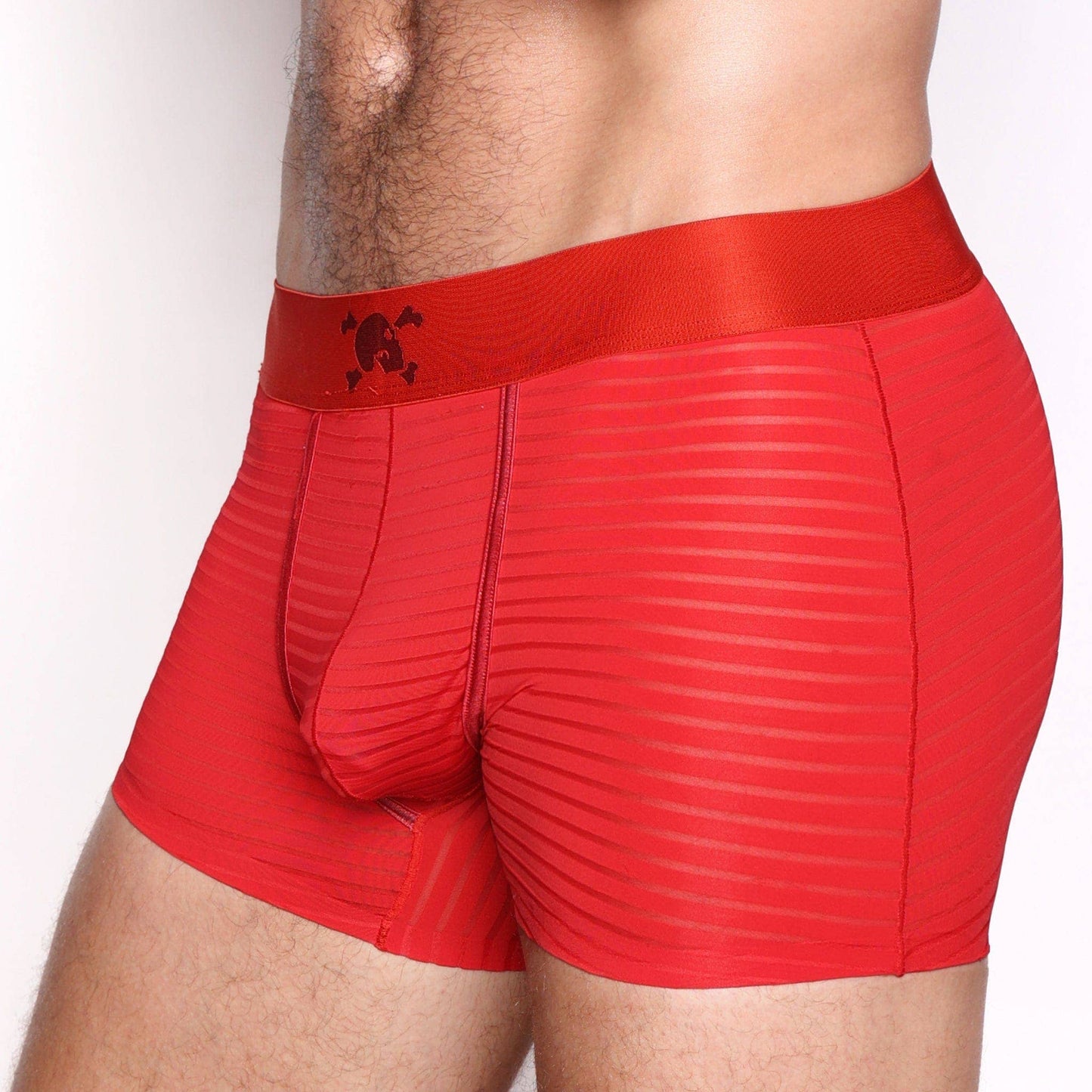 SKULL & BONES -Just The Bones Sheer Red Stripe Trunk