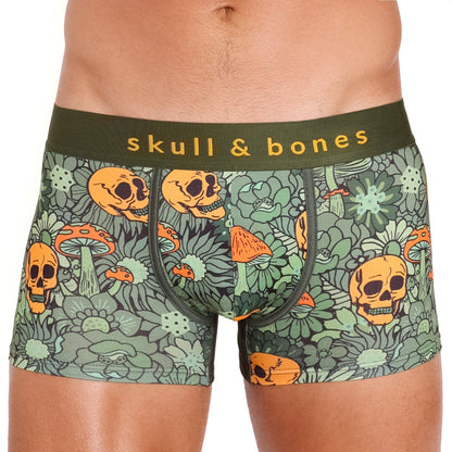 Groovy Floral Mushroom Trunk Army Green