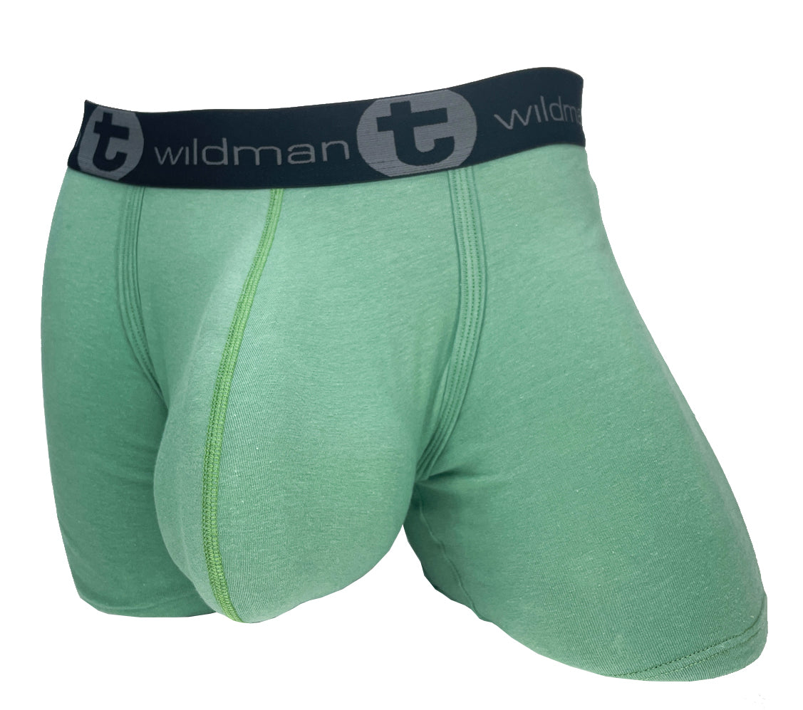 WILDMANT - Cotton Monster Cock 5" Inseam Boxer Green