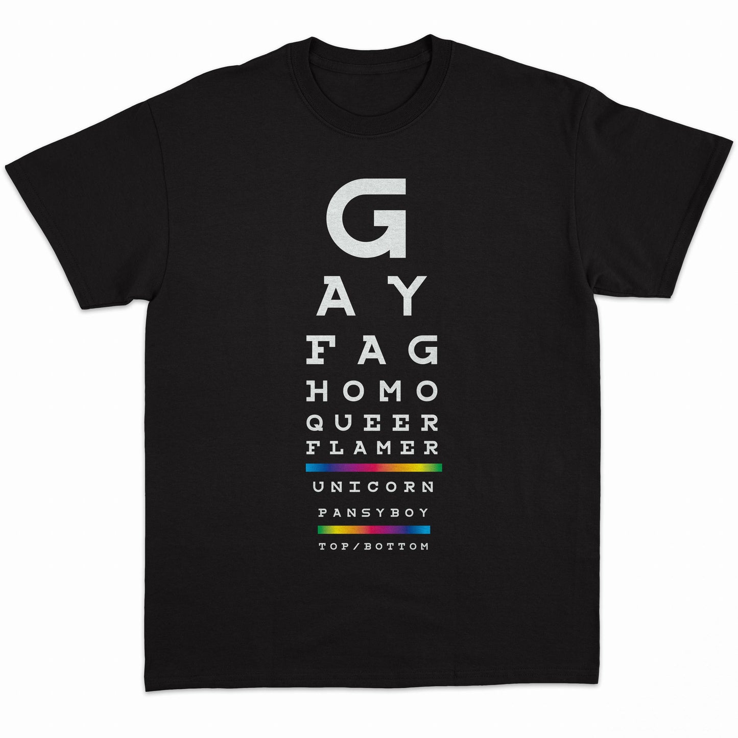 Tom of Finland - Gay Eye Chart T-Shirt (Queer LGBTQ)